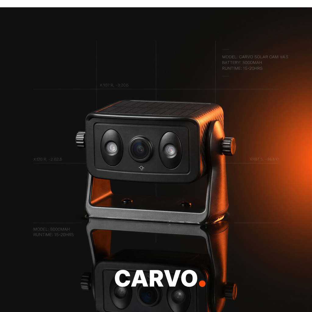 CARVO Vision Guard | מצלמת רוורס אלחוטית סולארית עם הצמדה מגנטית (WiFi)