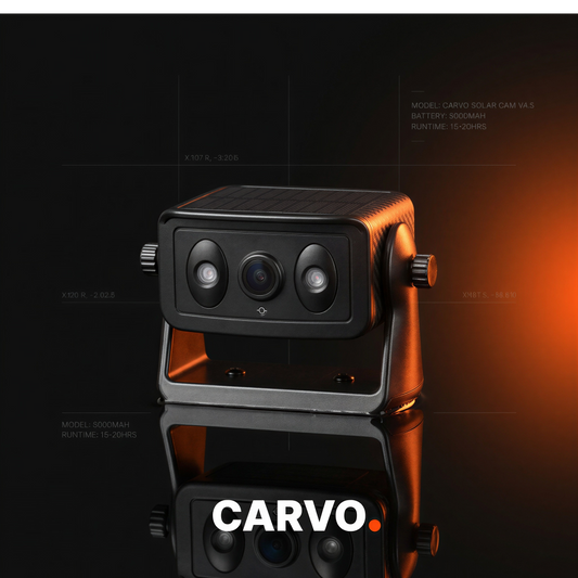 CARVO Vision Guard | מצלמת רוורס אלחוטית סולארית עם הצמדה מגנטית (WiFi)