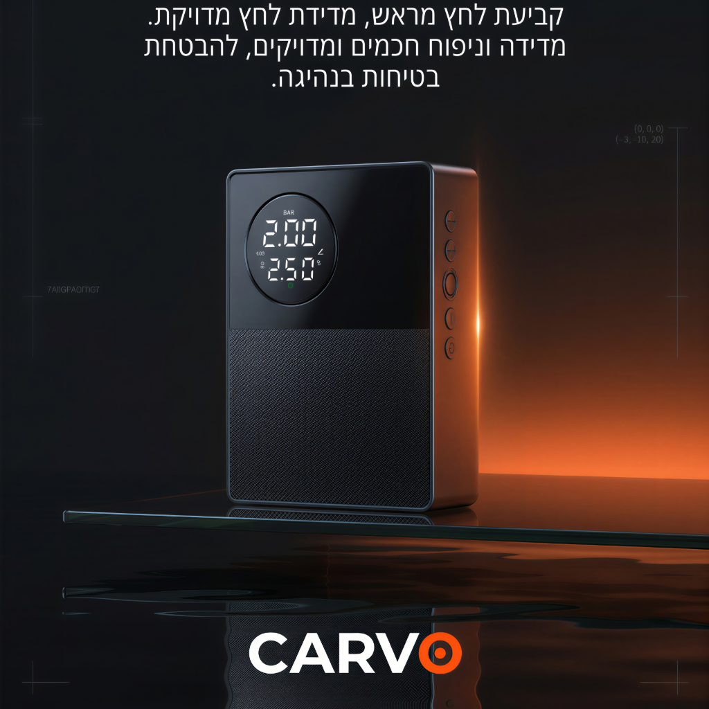 CARVO DuoForce | תחנת כוח 2-ב-1: בוסטר + משאבת אוויר